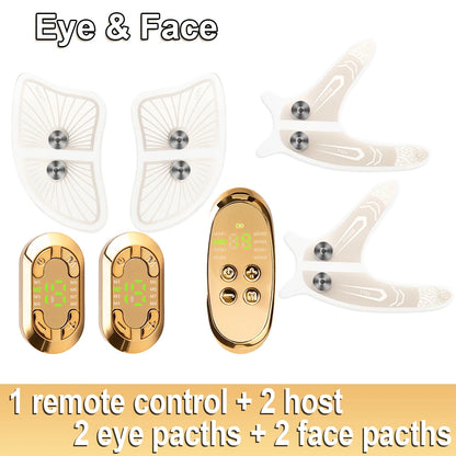 AuraFix EMS gel patches for eye contour firming and collagen stimulation