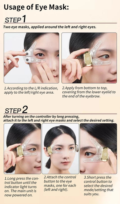 AuraFix V-Lift EMS patches for eye area lifting and firming