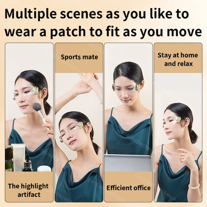 AuraFix EMS eye massager before and after results reducing eye bags
