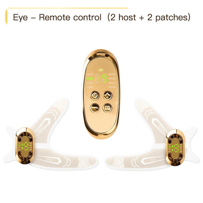 AuraFix rechargeable EMS eye massager with flexible adhesive patches