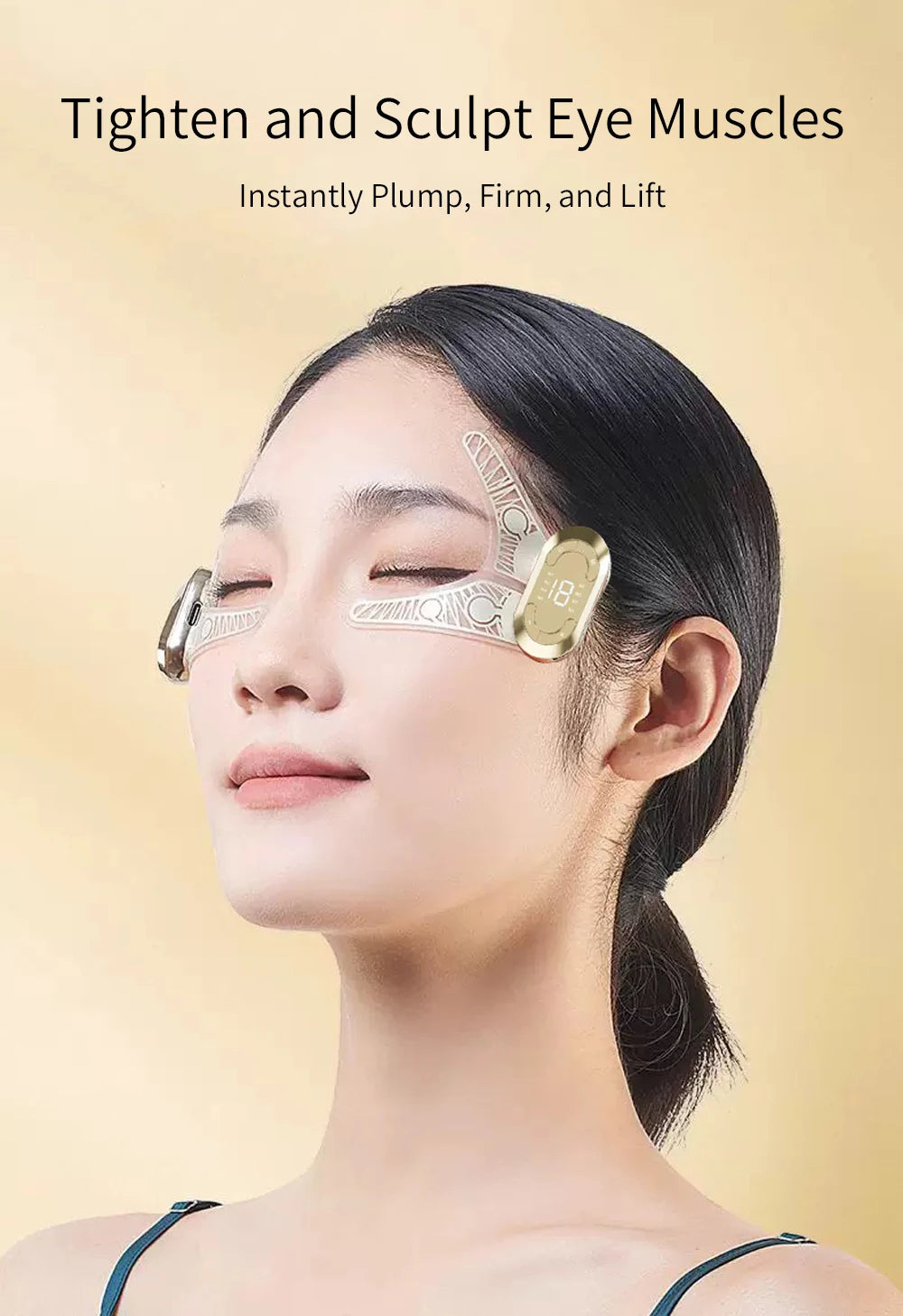 AuraFix EMS facial sculptor flexible adhesive patches for face contouring